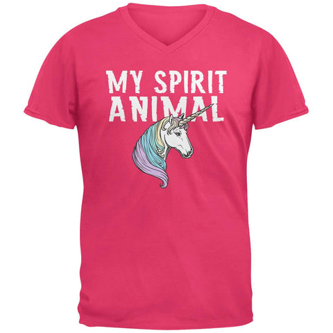 My Spirit Animal Unicorn Mens V-Neck T Shirt