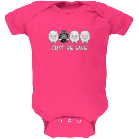 Just Be You Ewe Black Sheep Soft Baby One Piece