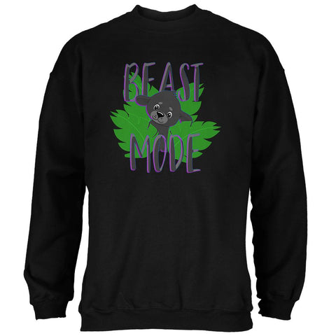 Beast Mode Cute Black Panther Cub Mens Sweatshirt