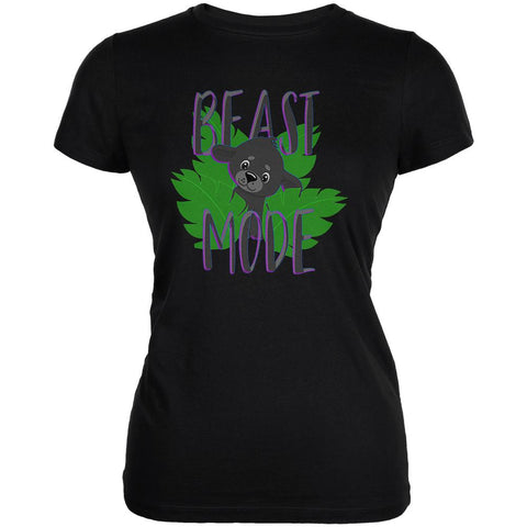 Beast Mode Cute Black Panther Cub Juniors Soft T Shirt