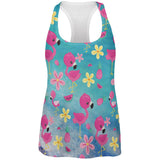 Summer Tropical Beach Flamingos All Over Womens Work Out Tank Top