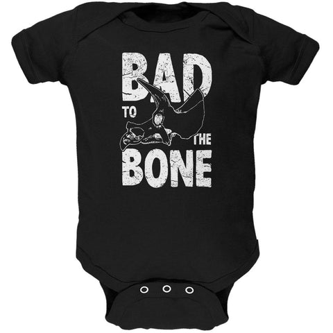 Dinosaur Triceratops Bad to the Bone Soft Baby One Piece
