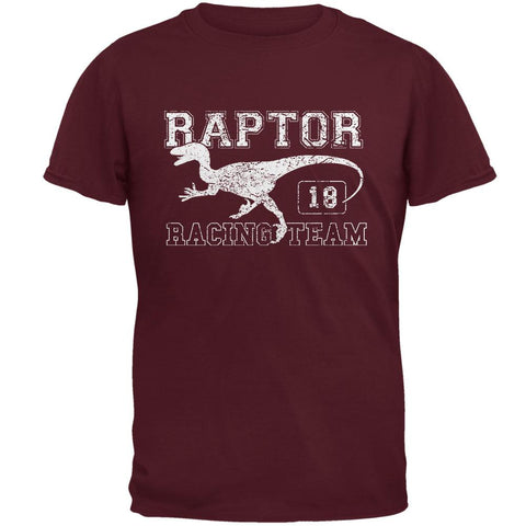 Dinosaur Velociraptor Raptor Racing Mens T Shirt