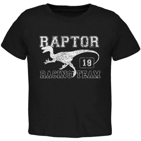 Dinosaur Velociraptor Raptor Racing Toddler T Shirt