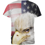 4th of July American Bald Eagle Eye Flag All Over Mens T Shirt