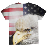 4th of July American Bald Eagle Eye Flag All Over Youth T Shirt
