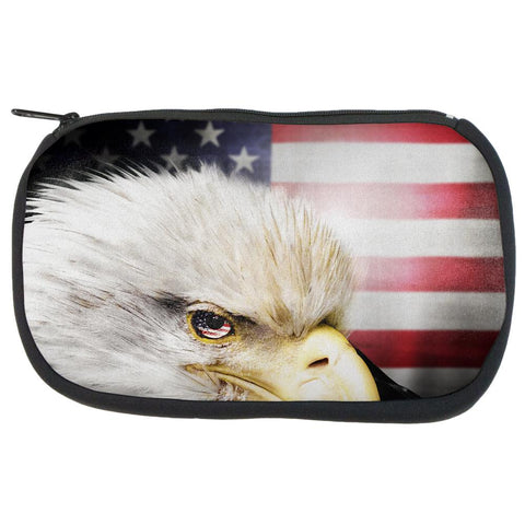 4th of July American Bald Eagle Eye Flag Travel Bag