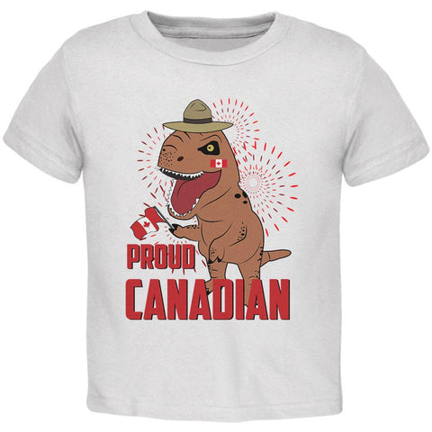 Canada Day Proud Canadian T-Rex Toddler T Shirt