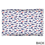 Talking Sharks Got Fish Repeat Pattern Pillow Case