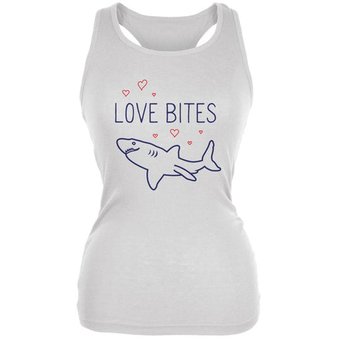 Shark Sharks Love Bites Juniors Soft Tank Top