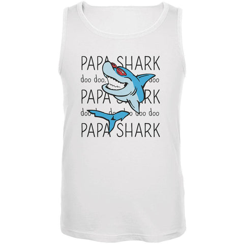 Papa Shark Doo Doo Doo Mens Tank Top