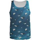 Shark Pattern Ocean All Over Mens Tank Top