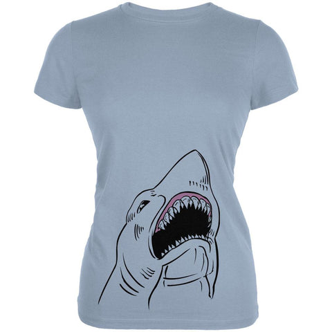 Peeking Shark Juniors Soft T Shirt