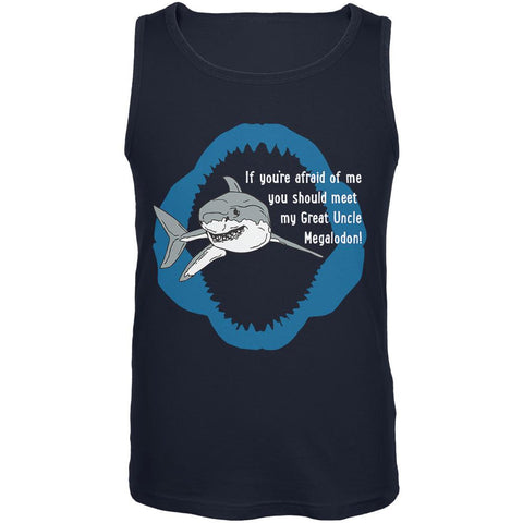 Shark Great White Great Uncle Megalodon Mens Tank Top