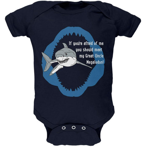 Shark Great White Great Uncle Megalodon Soft Baby One Piece