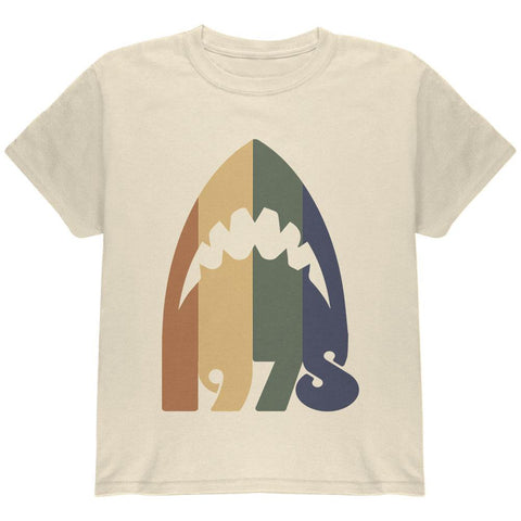 Milestone Birthday 1978 70's Vintage Color Bars Shark Mouth Youth T Shirt