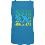 Hammerhead Shark Stacked Repeat Mens Tank Top