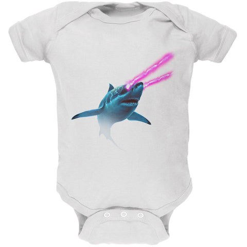 Galaxy Shark Great White Laser Beams Soft Baby One Piece