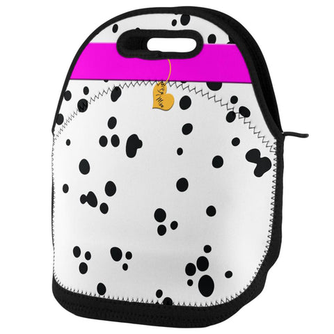 Valentine's Day Dog Dalmatian Pink Collar Be Mine Lunch Tote Bag