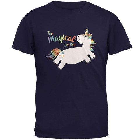 Back To School Too Magical For This Unicorn Mens T Shirt