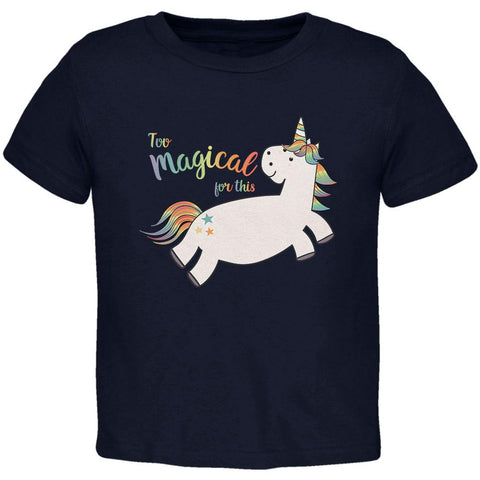 Back To School Too Magical For This Unicorn Toddler T Shirt