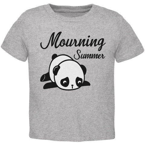 Back To School Mourning Summer Panda Toddler T Shirt