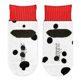 Dog Dalmatian Costume Red Collar All Over Toddler Ankle Socks