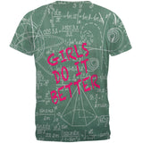 Giraffe Math Geek Girl Formulas All Over Mens T Shirt