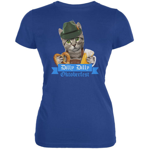 Dilly Dilly Oktoberfest Funny Cat Juniors Soft T Shirt