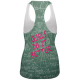 Giraffe Math Geek Girl Formulas All Over Womens Work Out Tank Top