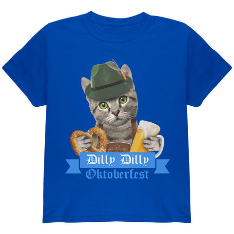 Dilly Dilly Oktoberfest Funny Cat Youth T Shirt