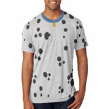 Dog Dalmatian Costume Blue Collar Mens Soft T Shirt