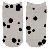 Dog Dalmatian Spots All Over Adult Ankle Socks front view