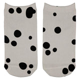 Dog Dalmatian Spots All Over Adult Ankle Socks