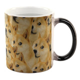 Doge Meme All Over Heat Changing Coffee Mug