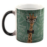 Giraffe Geek Math Formulas All Over Heat Changing Coffee Mug