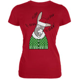 Italian Christmas Donkey Hee-Haw Funny Cute Juniors Soft T Shirt