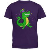 Mardi Gras Dabbing Alligator Jester Mens T Shirt