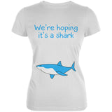 We're Hoping It's A Shark Juniors Soft T Shirt