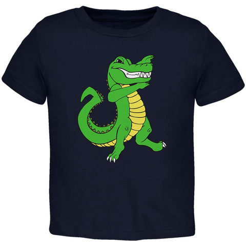 Mardi Gras Dabbing Alligator Toddler T Shirt