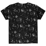 Dinosaur Dino Bones Fossil Pattern All Over Youth T Shirt