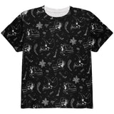 Dinosaur Dino Bones Fossil Pattern All Over Youth T Shirt