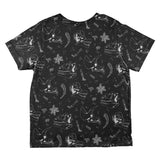 Dinosaur Dino Bones Fossil Pattern All Over Toddler T Shirt