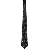 Dinosaur Dino Bones Fossil Pattern All Over Neck Tie