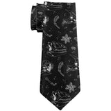 Dinosaur Dino Bones Fossil Pattern All Over Neck Tie