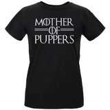 Mother of Puppers Womens Organic T Shirt front view