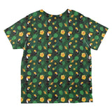 Tropical Toucan Rainforest Repeat Pattern All Over Toddler T Shirt