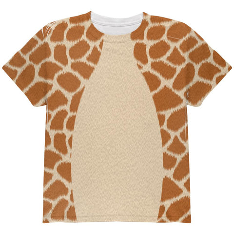 Halloween Giraffe Costume All Over Youth T Shirt