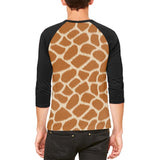 Halloween Giraffe Costume Mens Raglan T Shirt