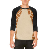 Halloween Giraffe Costume Mens Raglan T Shirt